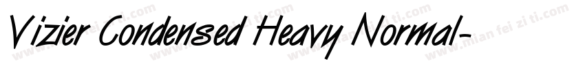 Vizier Condensed Heavy Normal字体转换